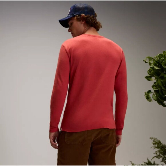 Men's Alpine Design Peak Long Sleeve Crewneck Shirt Antique Rosewood Large - Picture 2 of 6